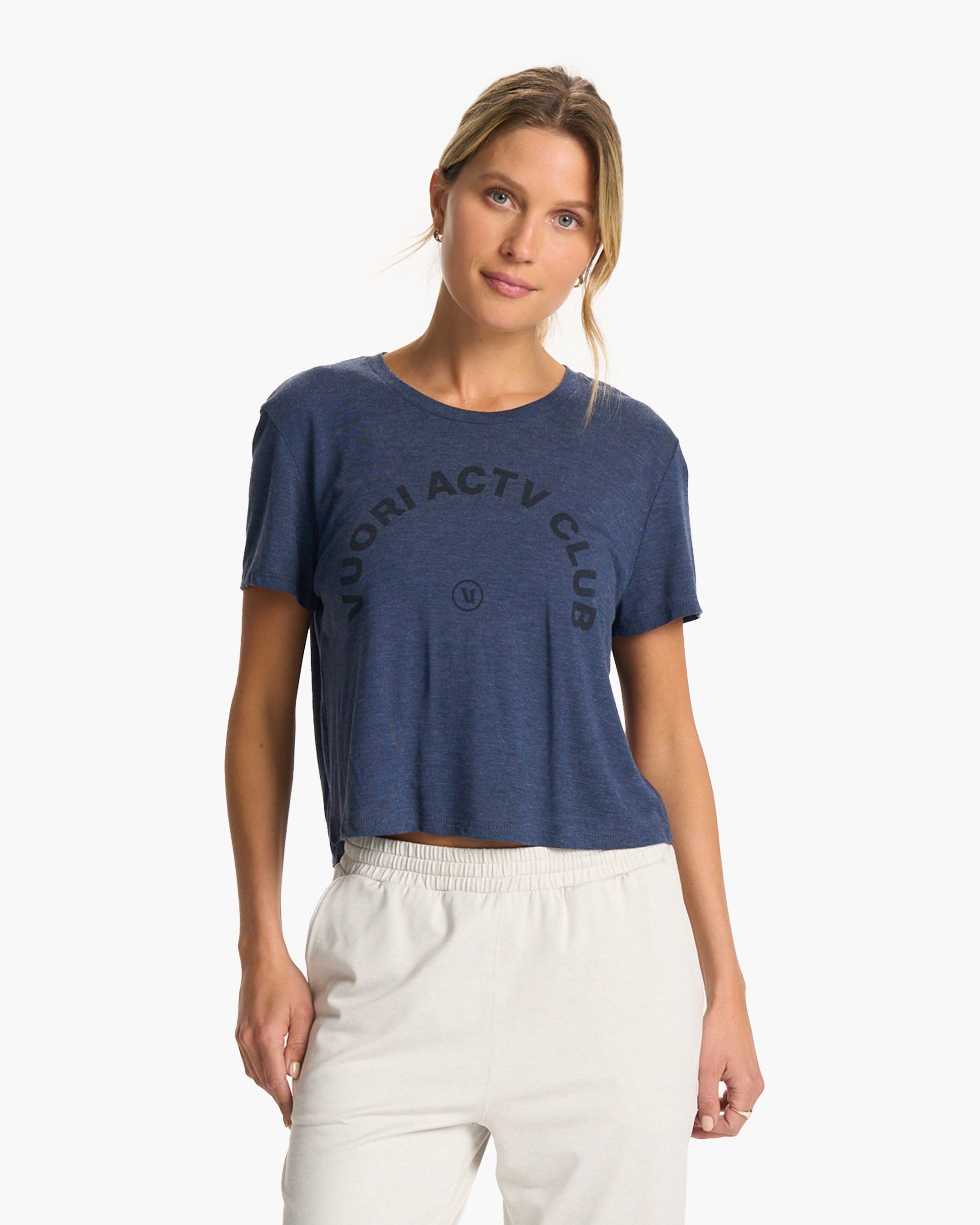 ACTV Club Tee 2.0 | Heather Navy - Image 2