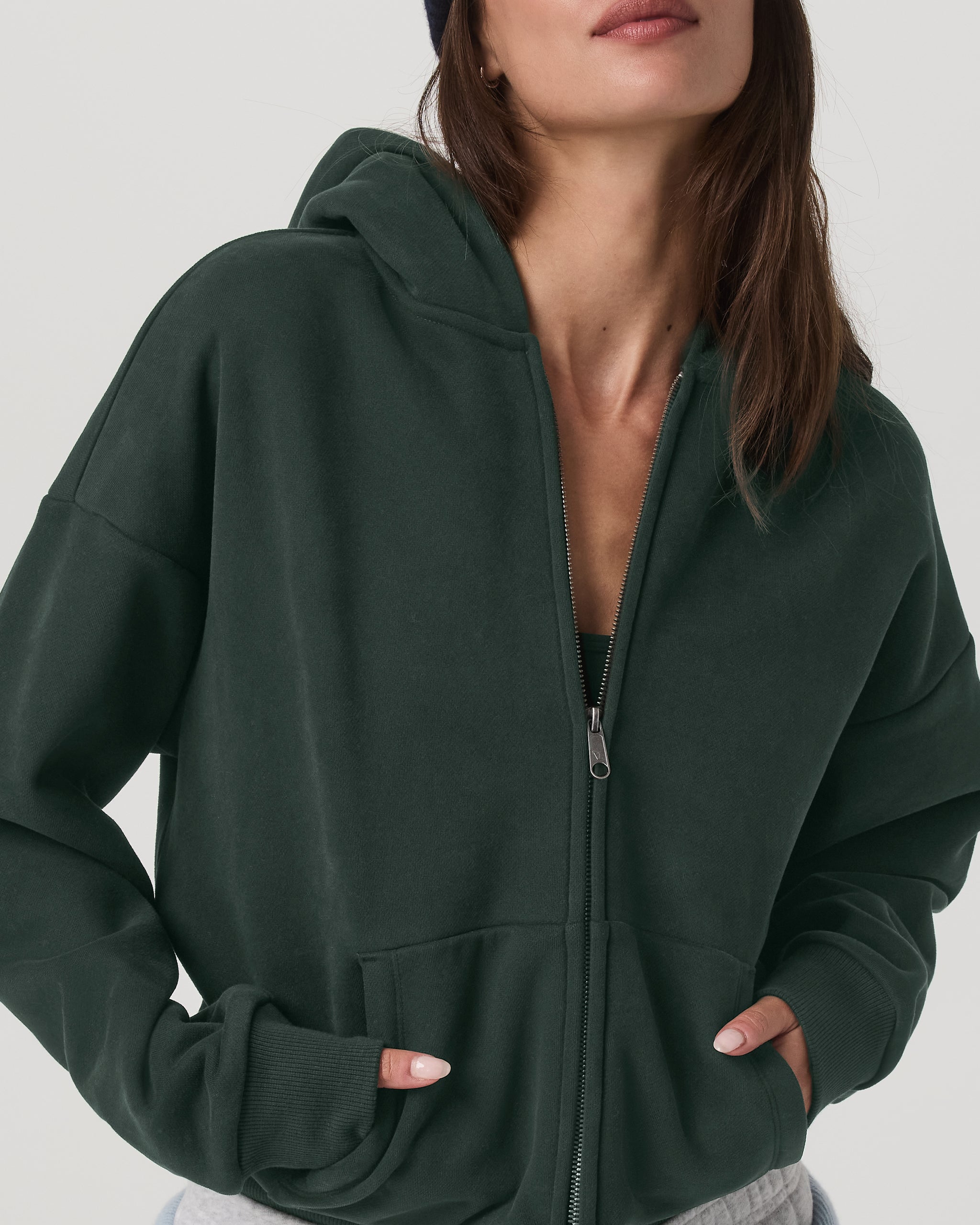 Restore Full Zip Hoodie | Evergreen - Image 2