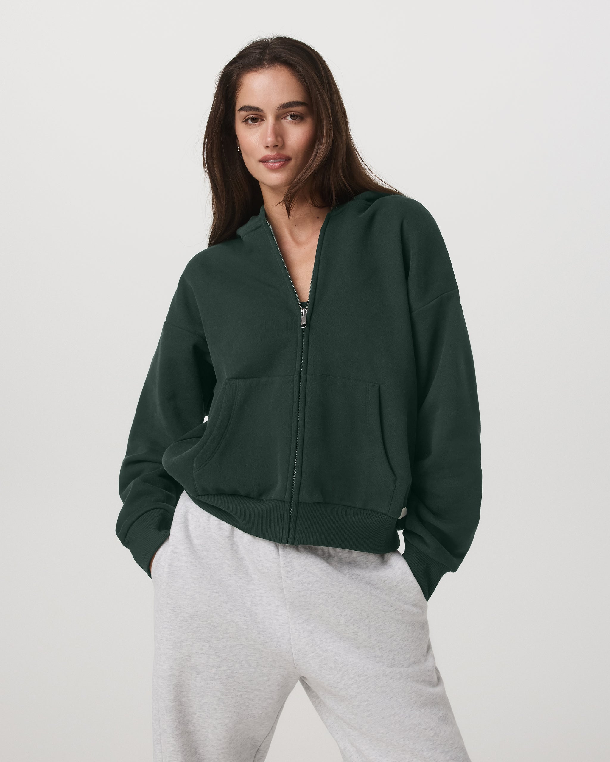 Restore Full Zip Hoodie | Evergreen
